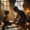 DALL·E 2024-02-27 18.58.11 – A cinematic image capturing a special moment between an Indonesian parent and child, illustrating the title ‘Want a Stronger Bond with Your Child_ Try