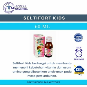 SELTIFORT KIDS SIRUP - 60 ml multivitamin anak suplemen kesehatan anak vitamin A anak vitamin B kompleks anak vitamin D anak