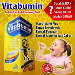 *ORIGINAL* Madu Vitabumin Ekstrak Albumin Ikan Gabus Nutrisi Multivitamin Anak Nafsu Makan